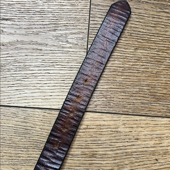 Vintage Leather Belt w/DMB Brass Buckle RTM main image 7